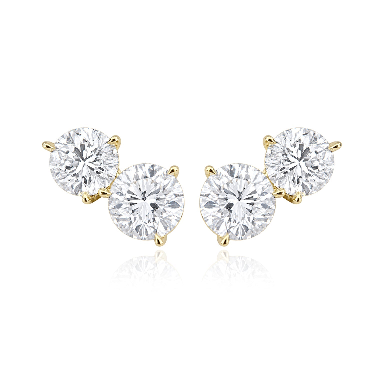 Two Lab Diamond Earrings