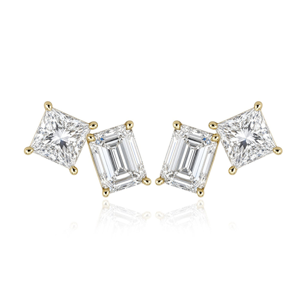 Two Shape Lab Diamond Earrings