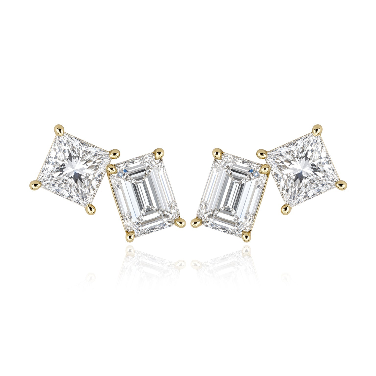Two Shape Lab Diamond Earrings
